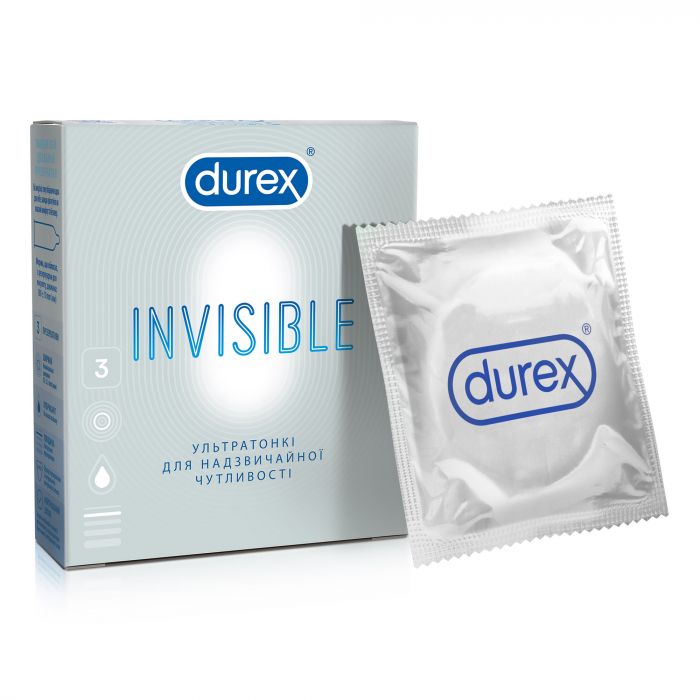 Презервативы Durex Invisible ультратонкие №3 Презервативы Durex Invisible ультратонкие №3