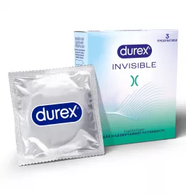 Презервативи Durex Invisible ультратонкі №3