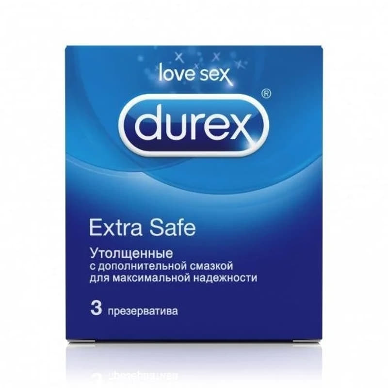 *Презервативы Durex Extra Safe экстрапрочные №3 *Презервативы Durex Extra Safe экстрапрочные №3