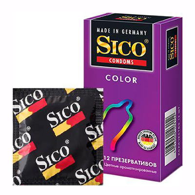 *Презервативы SICO Color цветные №12
