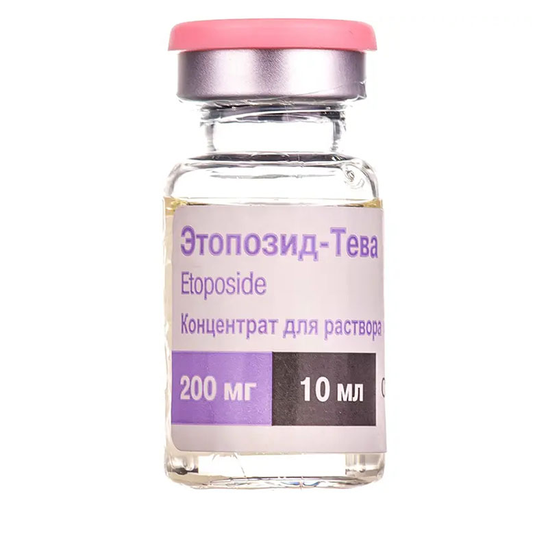 Етопозид-Тева концентрат 20 мг/мл по 10 мл у флаконі 1 шт.