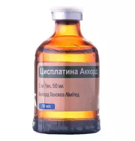 Цисплатина Аккорд концентрат 1 мг/мл по 50 мл у флаконі 1 шт.