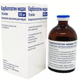 Карбоплатин Медак концентрат 10 мг/мл по 60 мл во флаконе 1 шт.