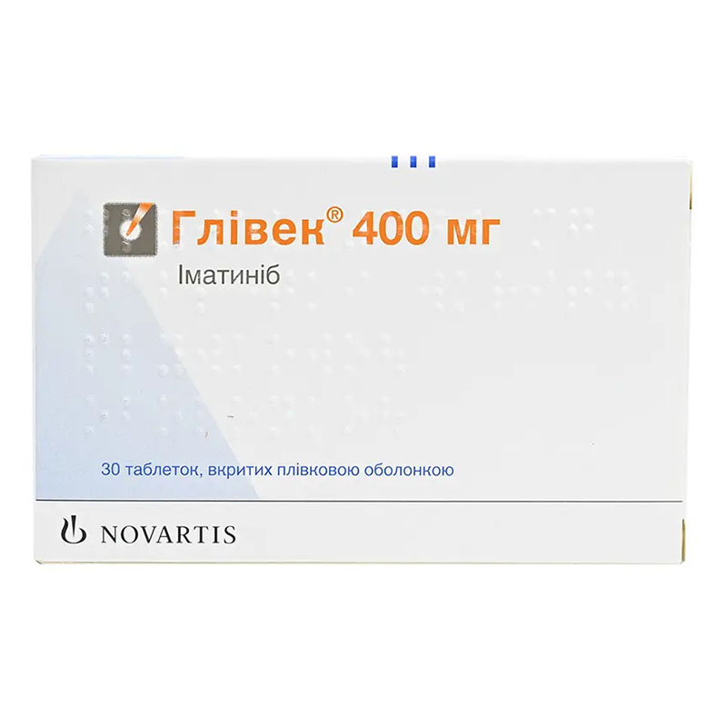 Глівек таблетки по 400 мг 30 шт. (10х3)