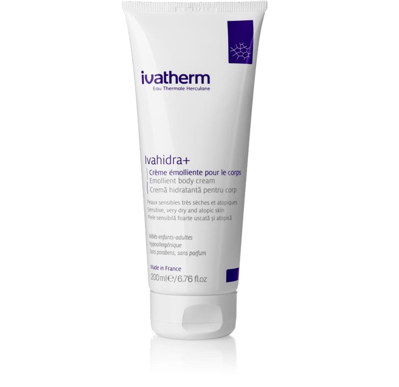 *Крем Ivatherm Зволожувальний для тіла для сухої та атопічної шкіри «IVAHIDRA+» 200мл