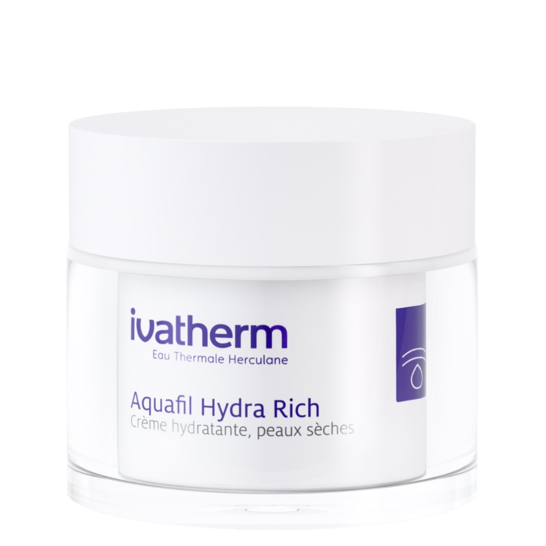 *Крем Ivatherm Зволожувальний для чутливої шкіри сухого та дуже сухого типу «AQUAFIL HYDRA RICH» 50мл