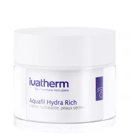 *Крем Ivatherm Зволожувальний для чутливої шкіри сухого та дуже сухого типу «AQUAFIL HYDRA RICH» 50мл