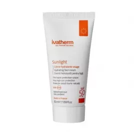 *Крем Ivatherm SUNLIGHT сонцезахисний зволожуючий SPF50+ 50мл