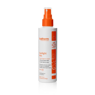 *Молочко Ivatherm SUNLIGHT KIDS сонцезахисне для дітей SPF 50+ 200мл