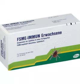 Вакцина ФСМ-Імун для профілактики кліщового енцефаліту суспензія 2.4 мкг/0.5 мл 1 доза по 0.5 мл у шприці 1 шт.