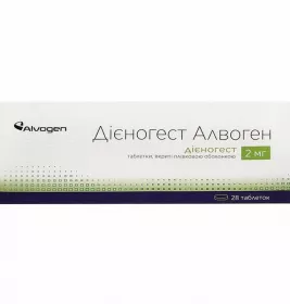 Дііногест табл.п/пл.об.2мг №28
