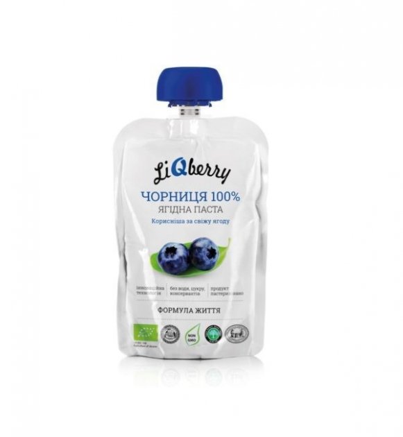 *Паста Liqberry Черничная дой-пак 100г *Паста Liqberry Черничная дой-пак 100г