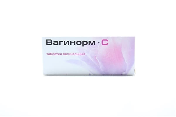 Вагінорм С таблетки вагінальні по 250 мг 6 шт.