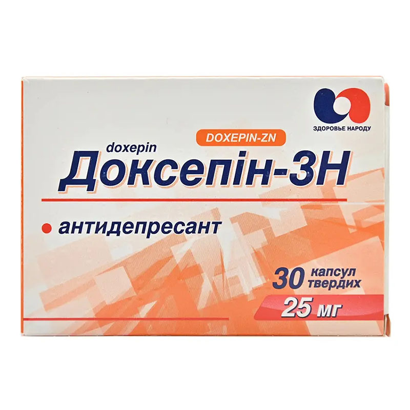 Доксепин-ЗН капсулы по 25 мг 30 шт. (10х3) Доксепин-ЗН капсулы по 25 мг 30 шт. (10х3)