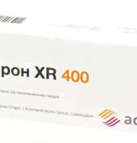 Кветирон XR таблетки по 400 мг 60 шт. (10х6)