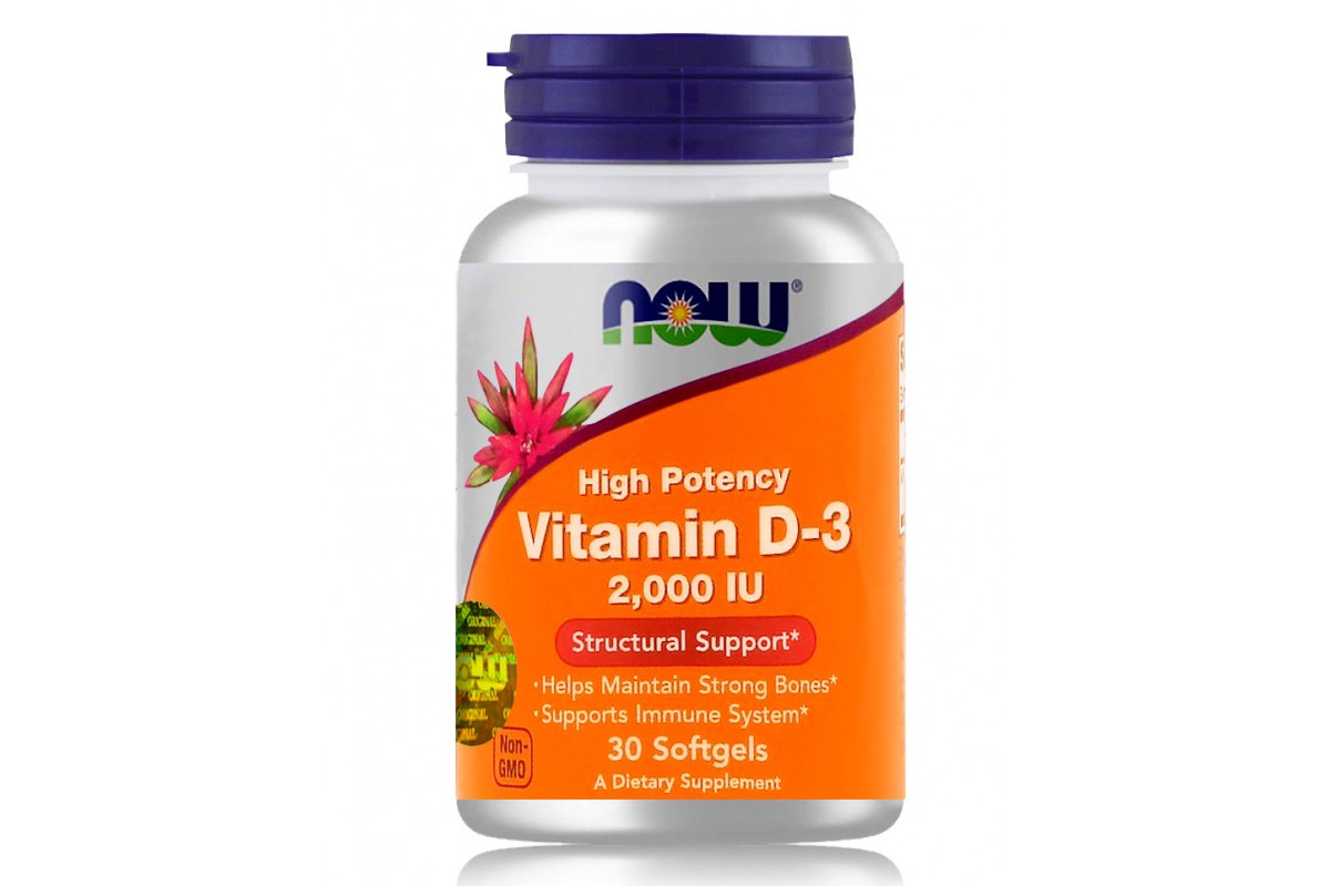 NOW ВІТАМІН D-3 2000 МО капс.№30