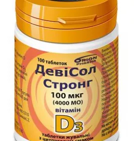 Девісол Стронг табл.100мкг 4000МО №100