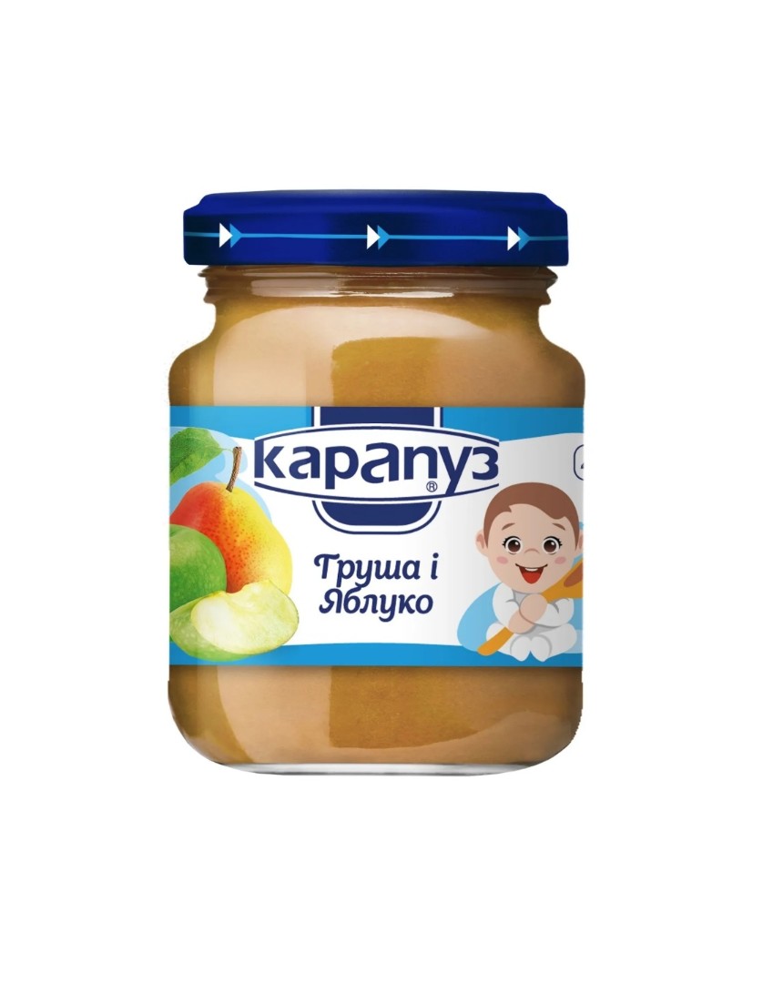 *Карапуз Пюре груша- яблуко ск/б 125г