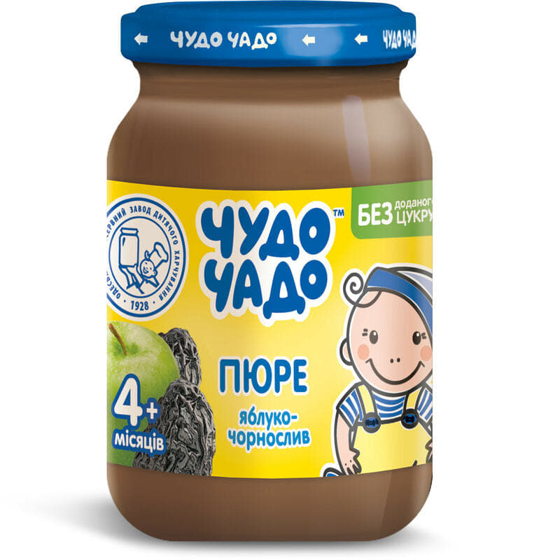 *Пюре Чудо-чадо з яблук та чорносливу 170г