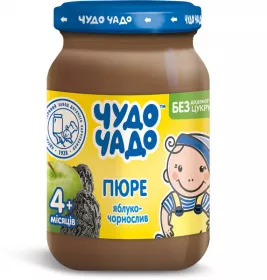 *Пюре Чудо-чадо з яблук та чорносливу 170г
