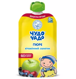 Пюре Чудо-чадо Витаминный салатик с вит.С 90г (пауч)