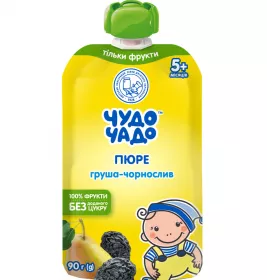 *Пюре груша-чорнослив Чудо-Чадо 90г (пауч)