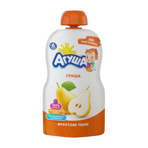 *Пюре Агуша Груша 90 г (пауч) *Пюре Агуша Груша 90 г (пауч)