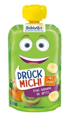 *Пюре Bebivita 19303 Яблуко-ківі-банан 125г