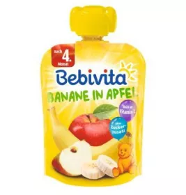 *Пюре Bebivita 19052 Банан-яблоко 90г пауч