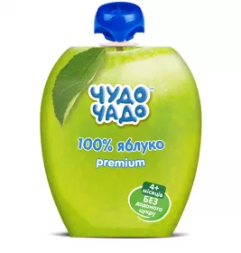 *Пюре Чудо-чадо з яблук без цукру Premium 90 г (пауч)