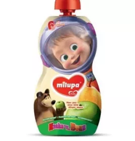 Пюре Milupa МВ фруктове Яблуко і Груша з 6 міс 100г (пауч)