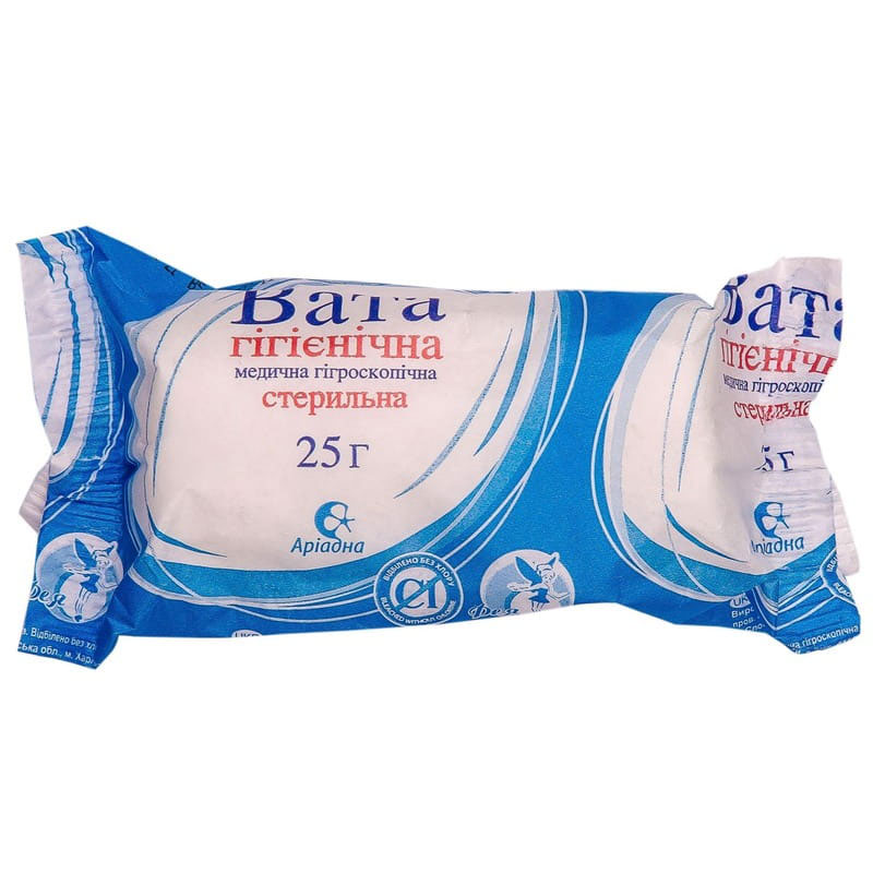 *Вата Аріадна стерильна ролик 25г