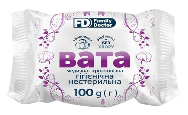 *Вата Аріадна нестерильна ролик 100 г