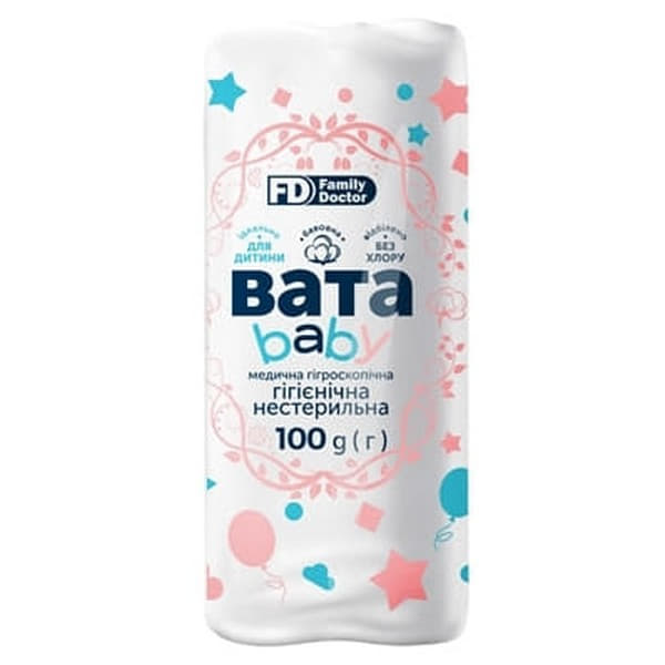 *Вата Аріадна нестерильна зиг-заг Дитяча 100 г