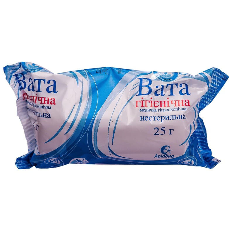 *Вата Аріадна нестерильна ролик хірургічна 25 г