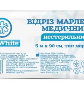  *Відріз марлевий медичний нестерильний 5мх90см тип марлі 17 DR. WHITE
