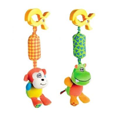 *Іграшка на візочок Canpol 68/009 мʼяка Бегемотик/Мавпочка