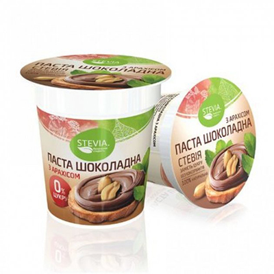 *Стевія паста шоколадна з арахісом 130г