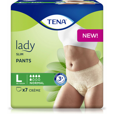 *Трусики-подгузники TENA Lady Slim Pants Normal Large №7 (creme) *Трусики-подгузники TENA Lady Slim Pants Normal Large №7 (creme)
