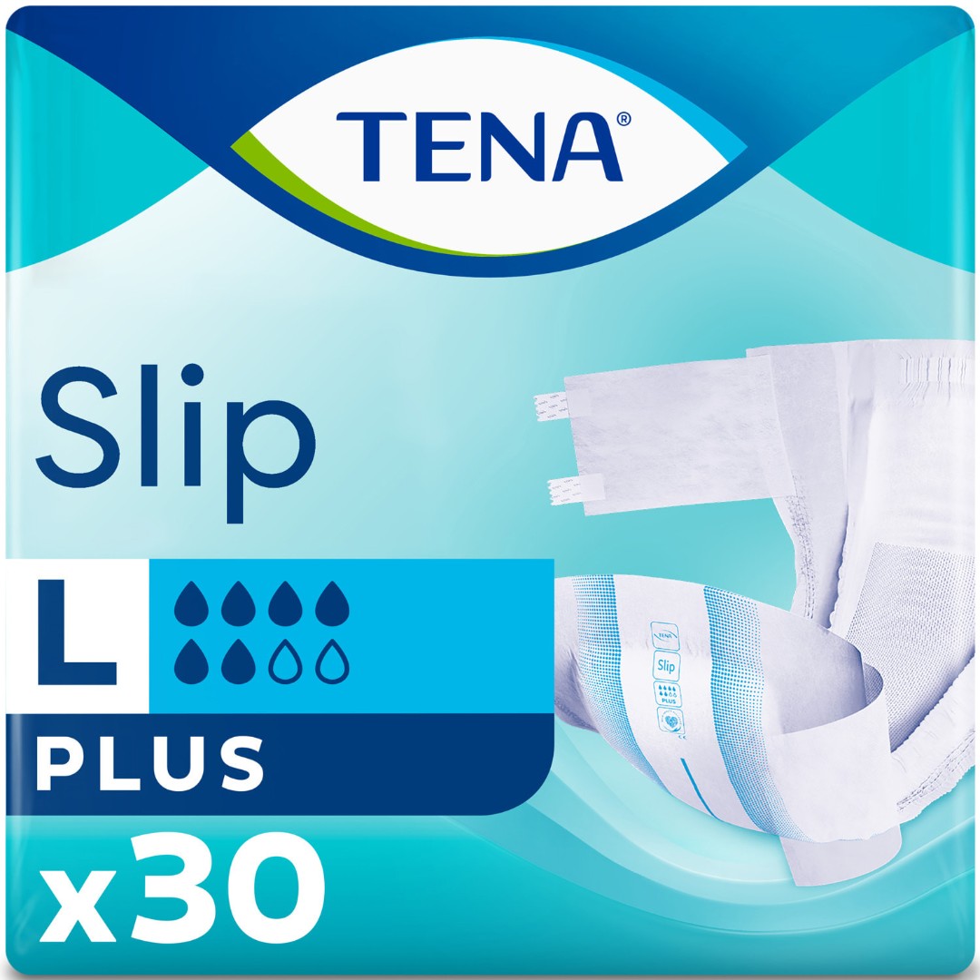 Підгузки TENA для дорослих Slip Plus Large 92-144 см №1 30 шт