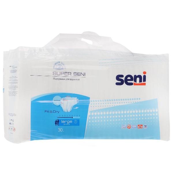 Подгузники для взрослых SENI SUPER 100-150см №1 large (30) Подгузники для взрослых SENI SUPER 100-150см №1 large (30)