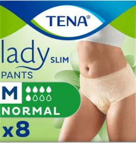 *Трусики-підгузки TENA Lady Slim Pants Normal Medium №8 (creme)