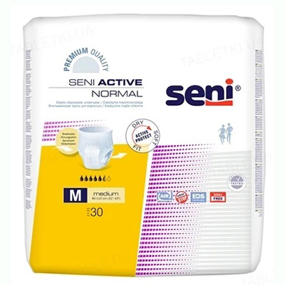 *Трусики-подгузники SENI для взрослых Active Normal Medium №30 *Трусики-подгузники SENI для взрослых Active Normal Medium №30