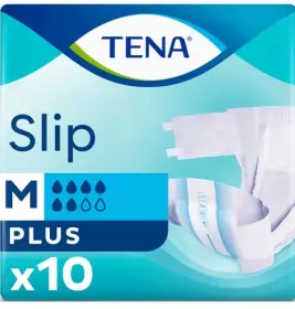 *Подгузники TENA для взрослых Slip Plus Medium 73-122 см №10