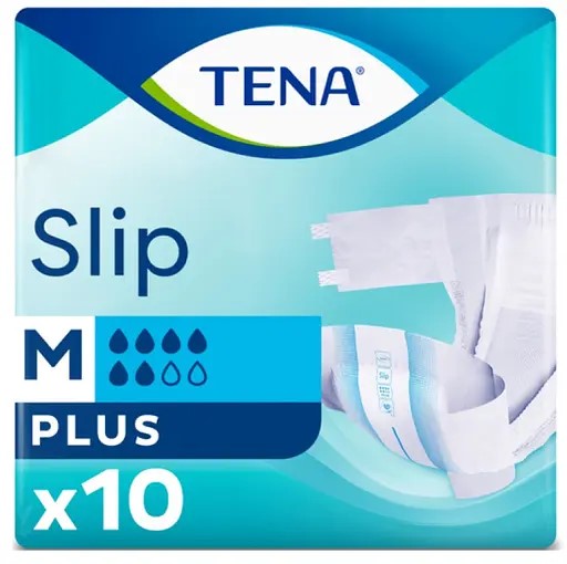*Підгузки TENA для дорослих Slip Plus Medium 73-122 см №10