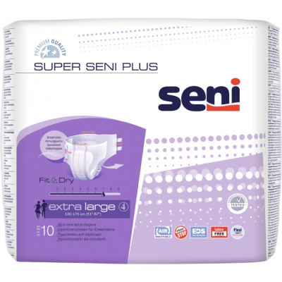 *Подгузники для взрослых SUPER SENI PLUS AIR Extra Large №10 *Подгузники для взрослых SUPER SENI PLUS AIR Extra Large №10
