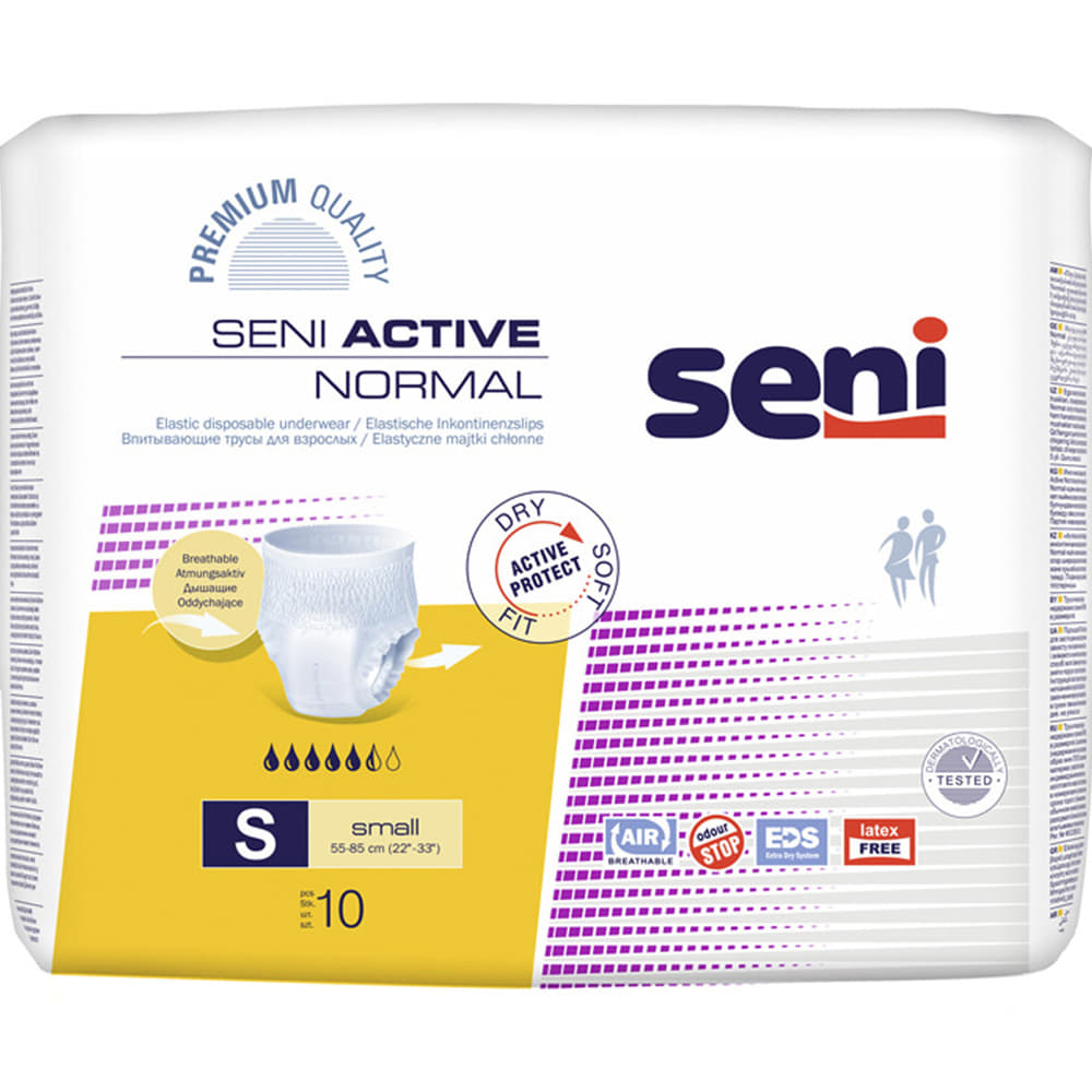 *Трусы SENI ACTIVE NORMAL поглощающие для взрослых small №10 *Трусы SENI ACTIVE NORMAL поглощающие для взрослых small №10