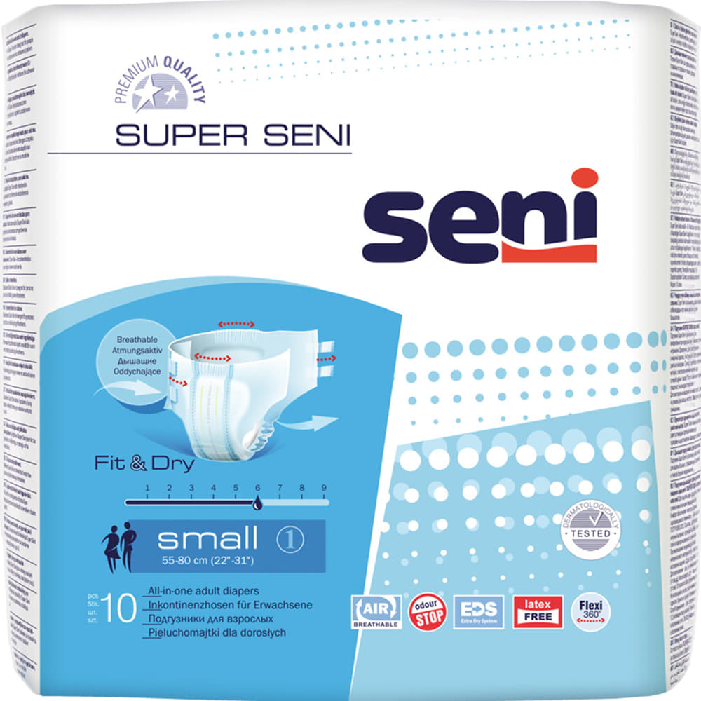 *Подгузники для взрослых SENI 55-80см №10 small *Подгузники для взрослых SENI 55-80см №10 small