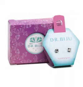 Сережки Dr.Biju Квадрат 4,0мм Кришталь