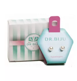 Сережки Dr.Biju Перлина 6,0мм Біла